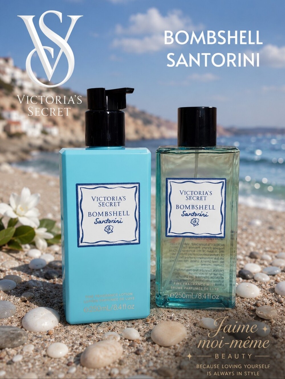 Victoria's Secret Bombshell Santorini Lotion Set